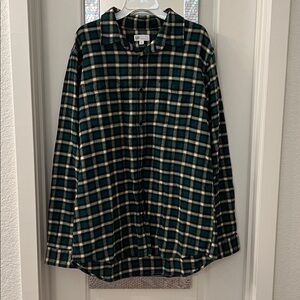 GAP Green and Yellow Plaid Shirt